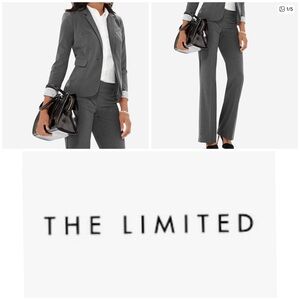 NWOT $230 The Limited Women 4 Charcoal Blazer and Cassidy Fit Pant Trousers SET